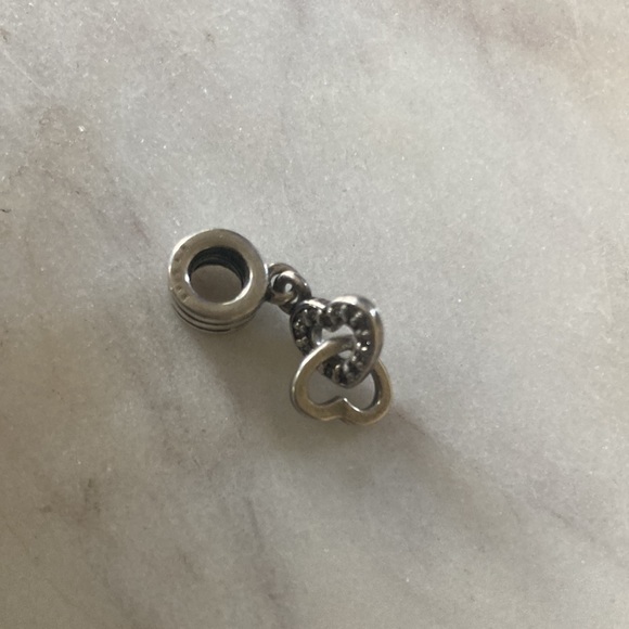 Authentic Pandora Retired Double-heart Charm 💞 - Picture 2 of 2